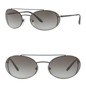 💙HP💙Prada 61mm Blk Grey Gradient Oval Sunglasses